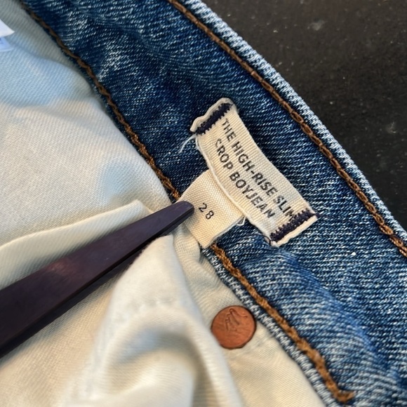 Madewell The High-Rise Slim Boyjean in Melbourne Wash SZ 28 - Picture 4 of 10